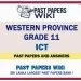 Western Province Grade 11 ICT Past Papers - Sinhala Medium
