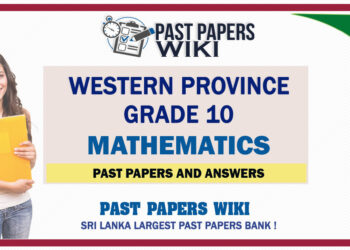 Western Province Grade 10 Mathematics Past Papers - Sinhala Medium