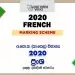 2020 O/L French Marking Scheme