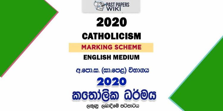 2020 OL Catholicism Marking Scheme English Medium