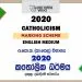 2020 OL Catholicism Marking Scheme English Medium