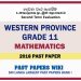 Western Province Grade 11 Mathematics Second Term Paper 2018 – English Medium