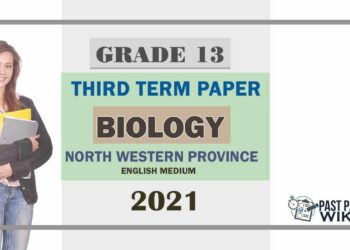 North Western Province Biology 3rd Term Test paper 2021- Grade 13 English Medium