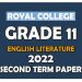 Royal College Grade 11 English Literature Second Term Paper 2022