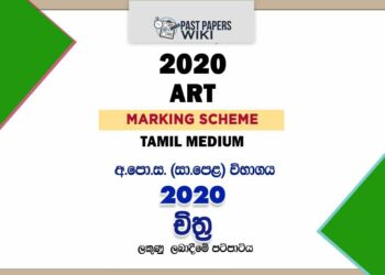 2020 O/L Art Marking Scheme | Tamil Medium