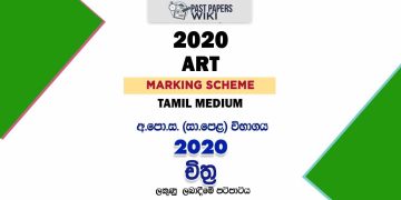 2020 O/L Art Marking Scheme | Tamil Medium