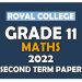 Royal College Grade 11 Mathematics Second Term Paper 2022 English Medium