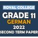 Royal College Grade 11 German Second Term Paper 2022