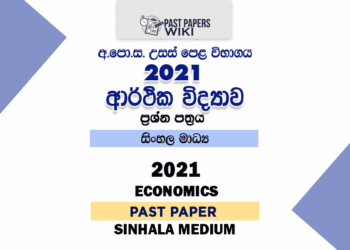 2021 A/L Econ Past Paper | Sinhala Medium