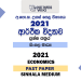 2021 A/L Econ Past Paper | Sinhala Medium