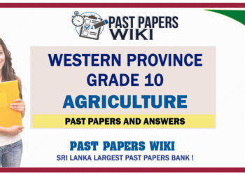 Western Province Grade 10 Agriculture Past Papers - Sinhala Medium