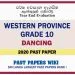 Western Province Grade 10 Dancing Third Term Paper 2020 – Sinhala Medium