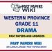 Western Province Grade 11 Drama Past Papers - Sinhala Medium