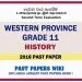 Western Province Grade 11 History Second Term Paper 2018 – Sinhala Medium