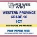Western Province Grade 10 ICT Past Papers - Sinhala Medium