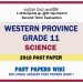 Western Province Grade 11 Science Second Term Paper 2016 – English Medium