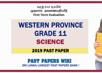 Western Province Grade 11 Science First Term Paper 2019 – English Medium