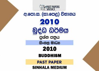 2010 O/L Buddhism Past Paper | Sinhala Medium