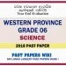 Western Province Grade 06 Science Third Term Past Paper 2018