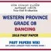 Western Province Grade 08 Dancing Third Term Past Paper 2018