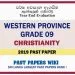 Western Province Grade 09 Christianity Third Term Past Paper 2019