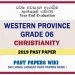 Western Province Grade 06 Christianity Third Term Past Paper 2019