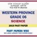 Western Province Grade 06 Science Third Term Past Paper 2019
