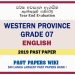 Western Province Grade 07 English Third Term Past Paper 2019