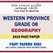Western Province Grade 08 Geography Third Term Past Paper 2019