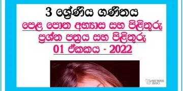 Grade 03 Mathematics Questions And Answers 2022 | Unit 01