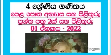 Grade 04 Mathematics Questions And Answers | Unit 01 - 2022