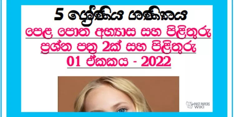 Grade 05 Mathematics Questions And Answers | Unit 01 - 2022