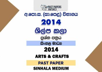 2014 O/L Arts And Crafts Past Paper | Sinhala Medium