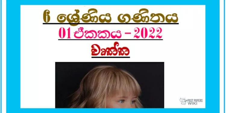 Grade 06 Mathematics | Unit 01 - 2022