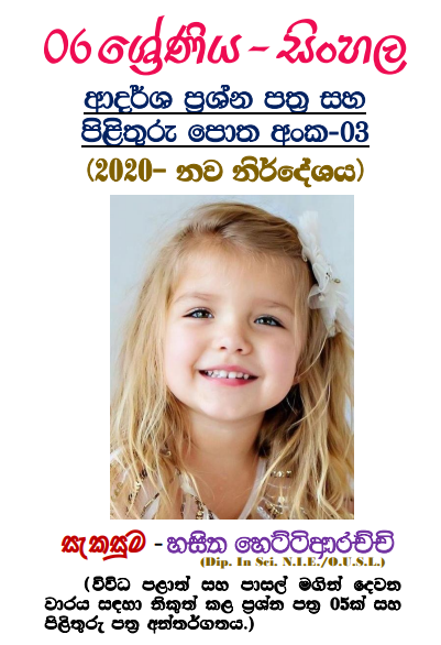 Grade 06 Sinhala Model Paper Book | No 03
