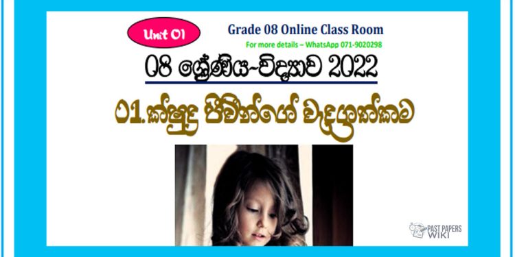 Grade 08 Science | Unit 01 - 2022
