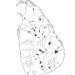 Empty Sri Lanka Map for Practice Ol History Map Marking in GCE OL Examination