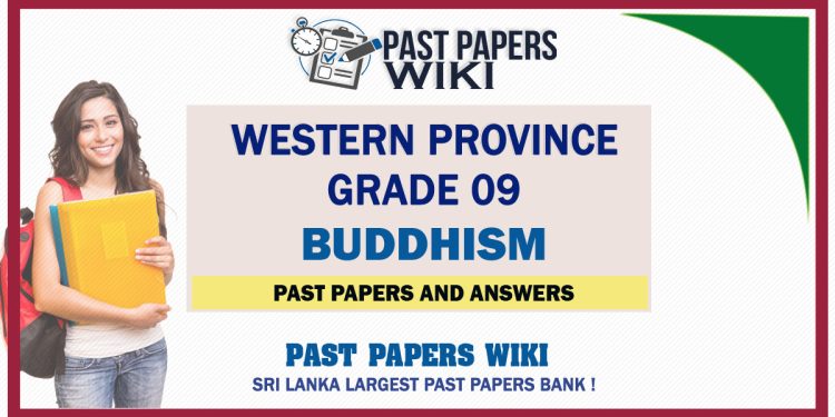 Western Province Grade 09 Buddhism Past Papers - Sinhala Medium
