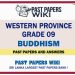 Western Province Grade 09 Buddhism Past Papers - Sinhala Medium