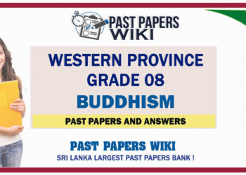 Western Province Grade 08 Buddhism Past Papers - Sinhala Medium