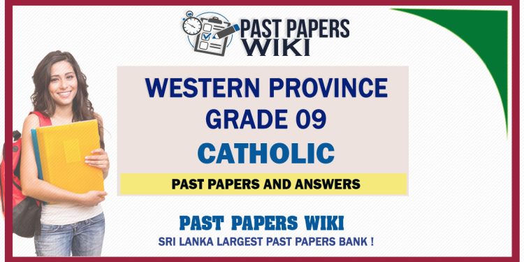 Western Province Grade 09 Catholic Past Papers - Sinhala Medium