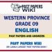 Western Province Grade 09 English Past Papers - English Medium
