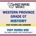 Western Province Grade 07 History Past Papers - Sinhala Medium