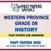 Western Province Grade 08 History Past Papers - Sinhala Medium