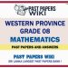 Western Province Grade 08 Mathematics Past Papers - Sinhala Medium