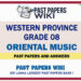 Western Province Grade 08 Oriental Music Past Papers - Sinhala Medium