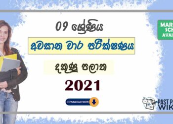 Third Term Test Papers 2021 | Grade 09 - Southern Province