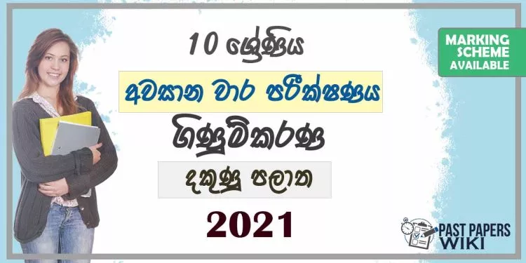 2021 Grade 10 Accounting 3rd Term Test Paper | Southern Province