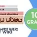 Niweradi Ahara Paribojanaya - Grade 10 Buddhism Lesson 18 | Short Note