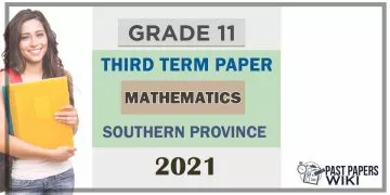 2021 Grade 11 Maths 3rd Term Test Paper | Southern Province